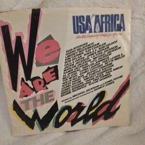 We Are The World vinyl 45 record by Michael and Lionel Richie